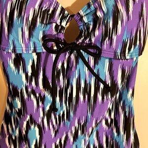 Hula Honey Tankini Swimsuit Top. Open Back Halter!